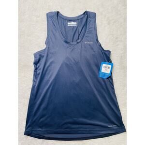 NWT Columbia Hike Omni-Wick Womens Tank Top Navy Blue Size Small